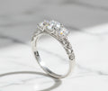 1.1CT Moissanite Ring 925 Sterling Silver