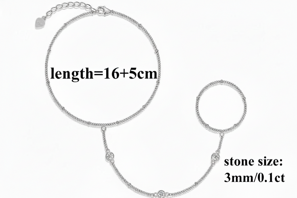 Celestia – Bracelet Moissanite Élégance