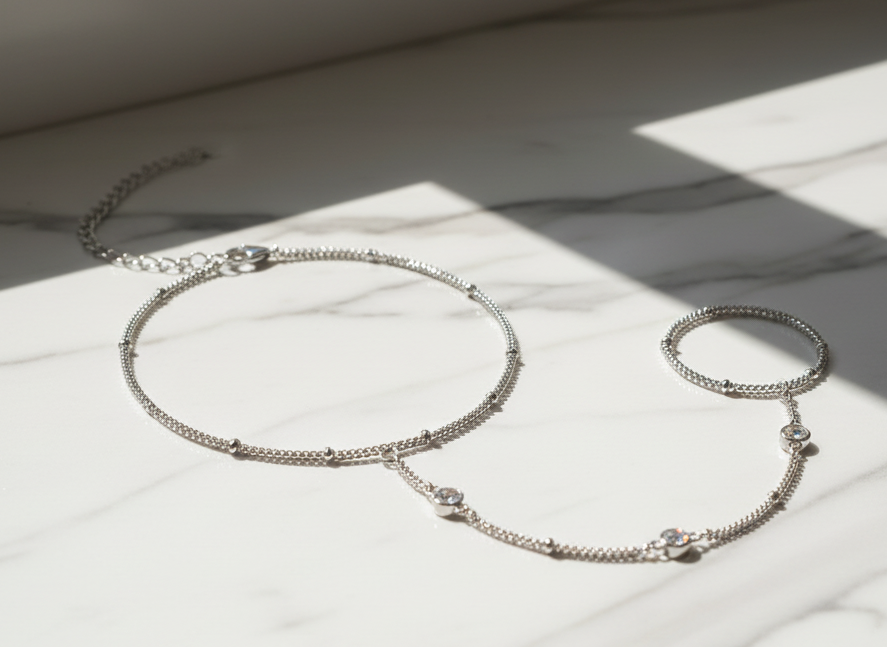 Celestia – Bracelet Moissanite Élégance