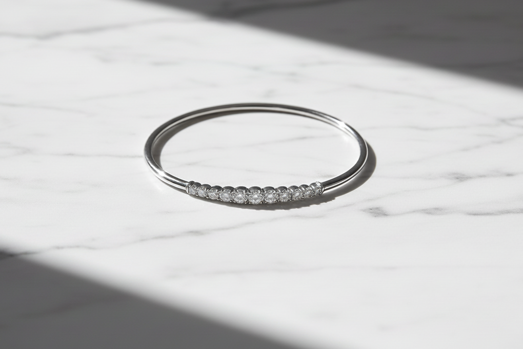 3.6CT Moissanite Bracelet 925 Sterling Silver Unique Opening Design Adjustable Cuff Bangle Women Fine Jewelry