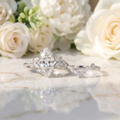 Luxury Marquise Moissanite  Ring S925 Sterling Silver