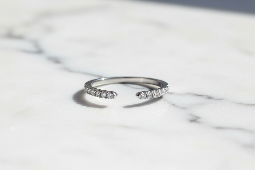 Moissanite Ring 925 Sterling  Silver