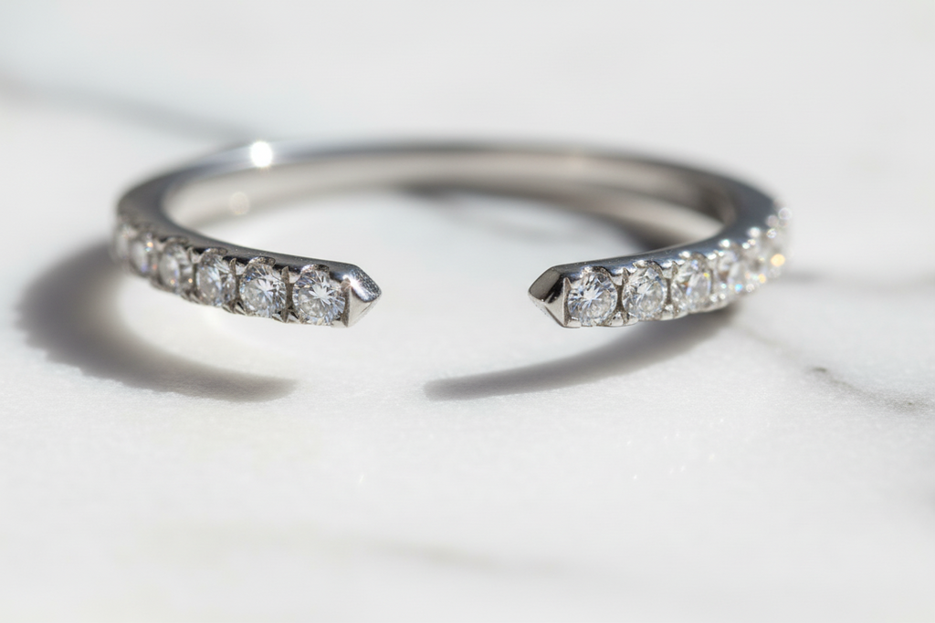 Moissanite Ring 925 Sterling  Silver