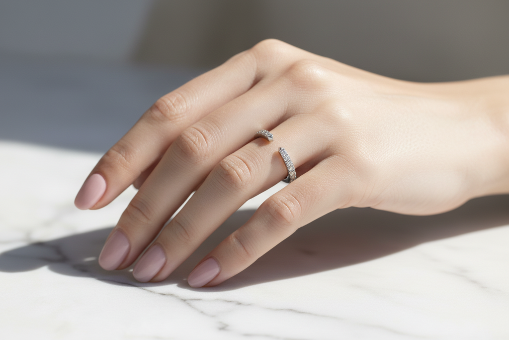 Moissanite Ring 925 Sterling  Silver