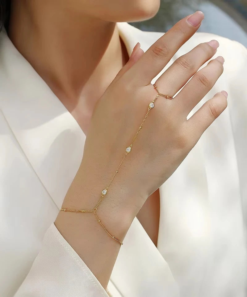 Celestia – Bracelet Moissanite Élégance