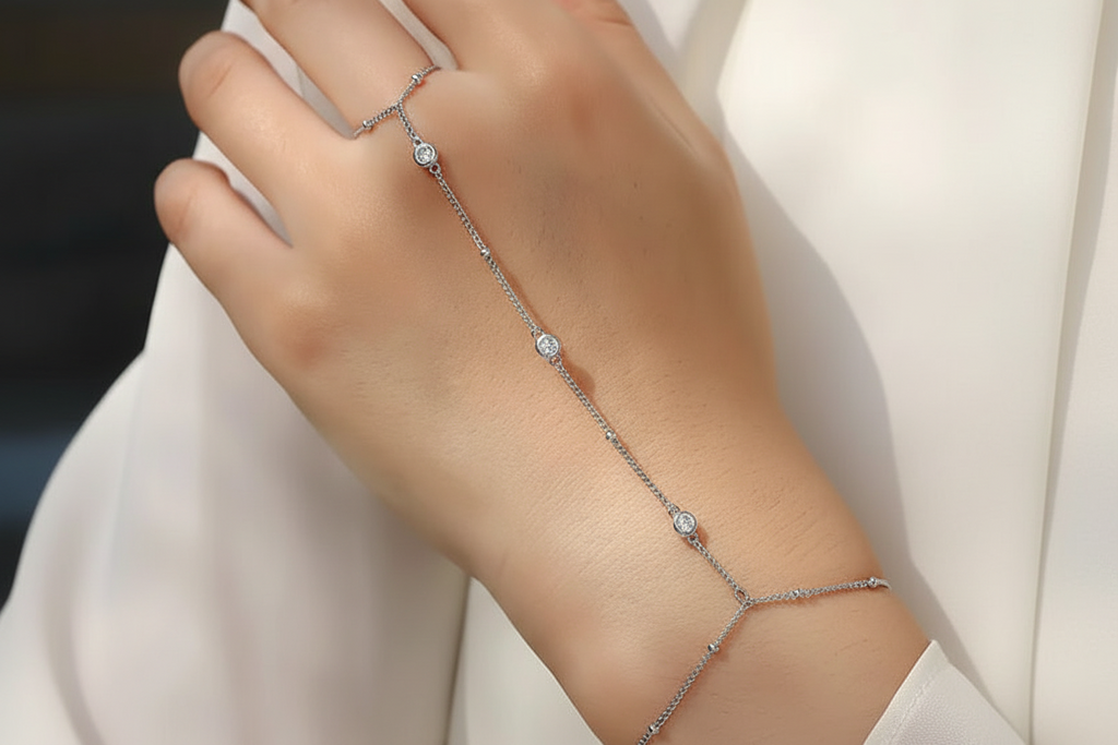 Celestia – Bracelet Moissanite Élégance