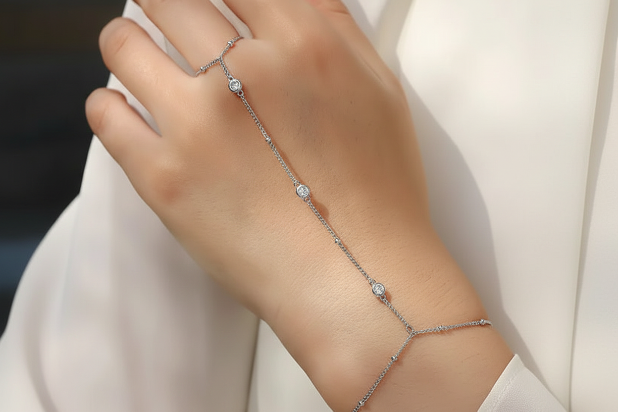 Celestia – Bracelet Moissanite Élégance