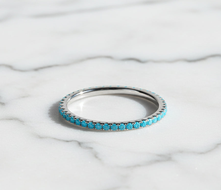 Simple Rings For Women. Sterling Silver 925 With Zircon