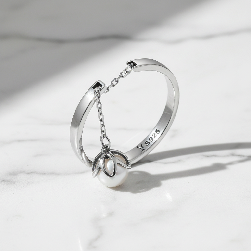 Adjustable Rings 925 Sterling Silver And Zircon Open Size Rings. Plated Gold 18 Carats.