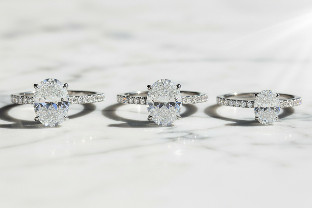 Moissanite Engagement Ring 925 Sterling  Silver
