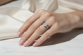 Moissanite Engagement Ring 925 Sterling  Silver