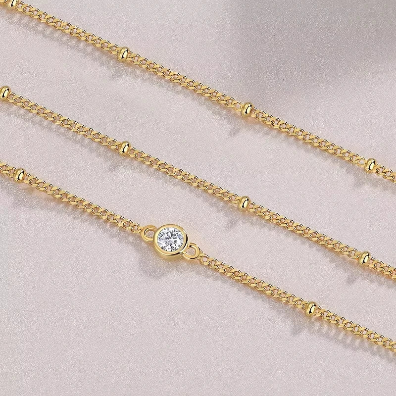 Celestia – Bracelet Moissanite Élégance
