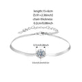 Moissanite Jewelry 4 Set For Women 925 Sterling Silver Plated White Gold