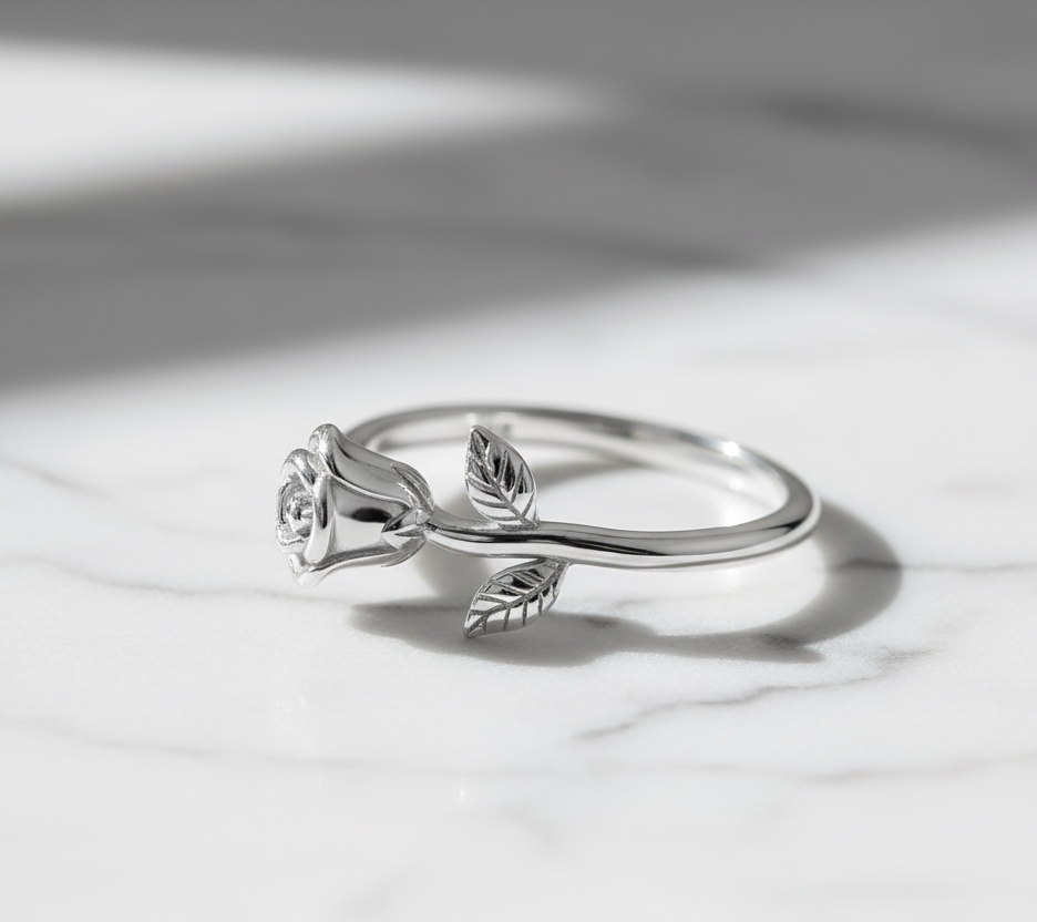 Adjustable Rings 925 Sterling Silver And Zircon Open Size Rings. Plated Gold 18 Carats.