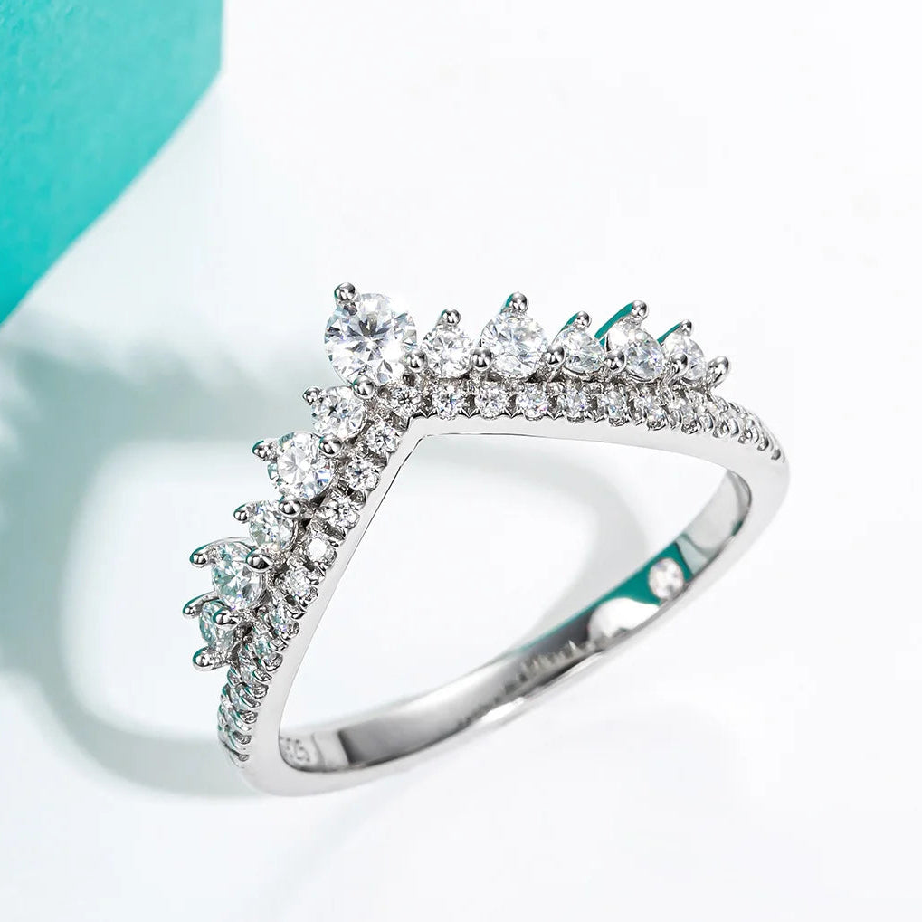 Rings 3mm D Color Moissanite Wedding Bands 18k Gold Plated 925 Sterling Silver. Bridal Ring Set