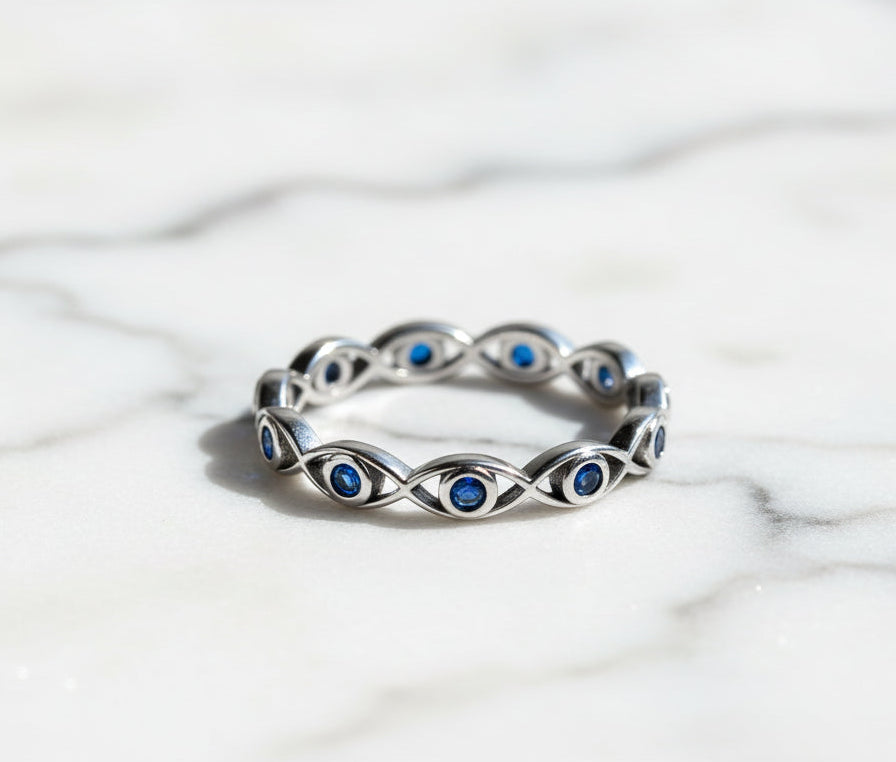 Simple Rings For Women. Sterling Silver 925 With Zircon