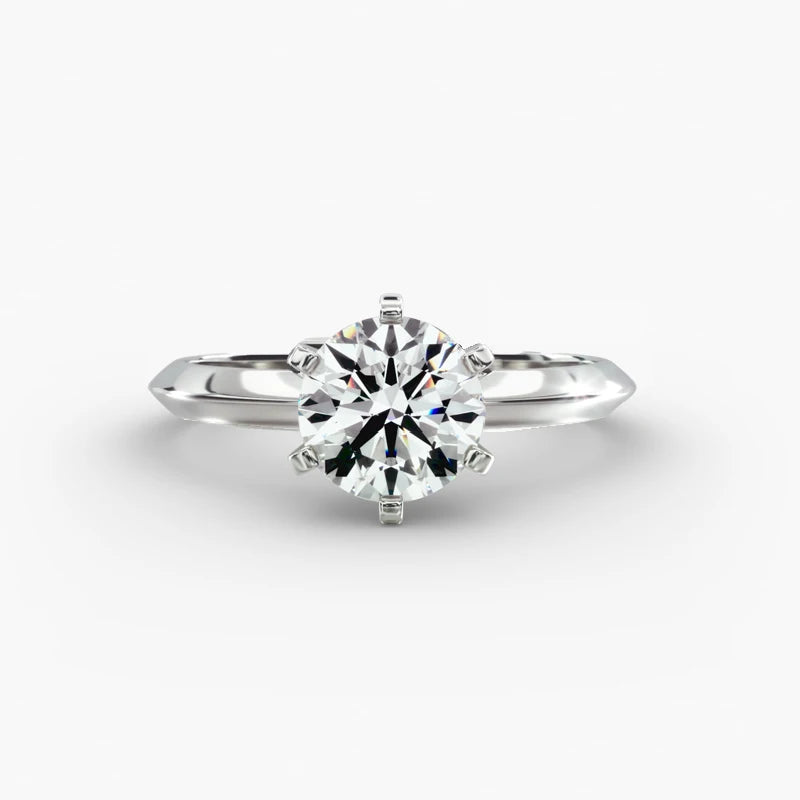 Bague Signature Solitaire – Moissanite Certifiée 1 Carat