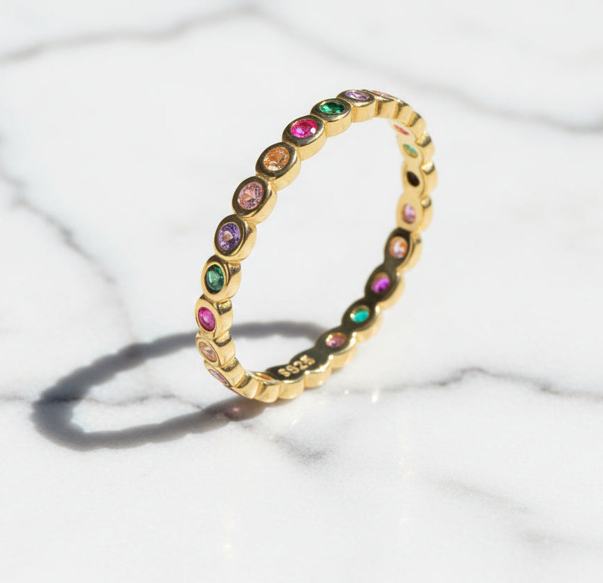 Simple Rings For Women. Sterling Silver 925 With Zircon