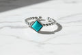 Adjustable Rings 925 Sterling Silver And Zircon Open Size Rings. Plated Gold 18 Carats.