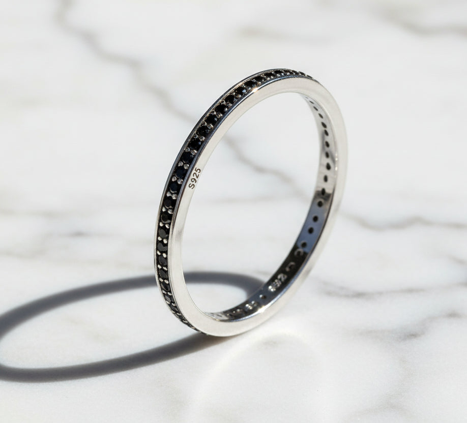 Simple Rings For Women. Sterling Silver 925 With Zircon