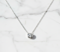 Moissanite Pendant Necklace 925 Sterling Silver Minimalist Jewelry