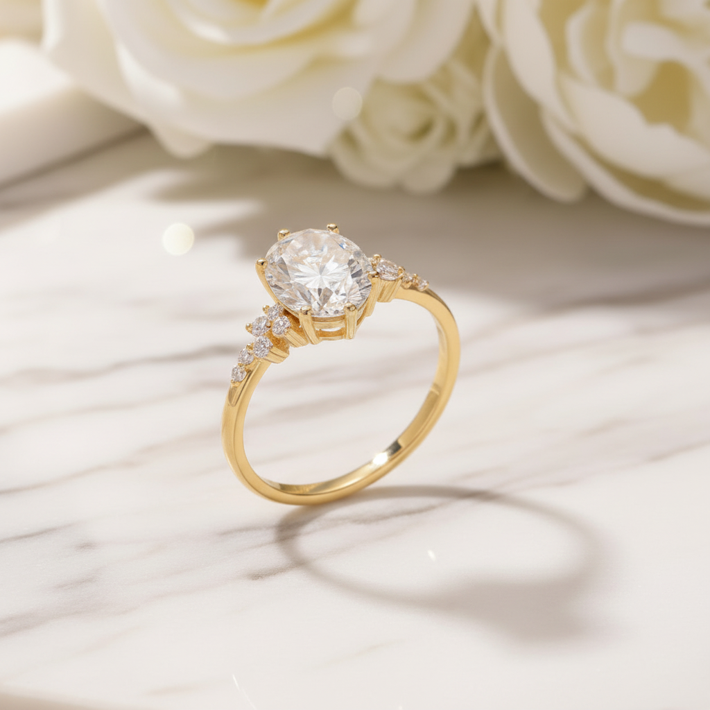 Moissanite Diamond Ring S925 Silver