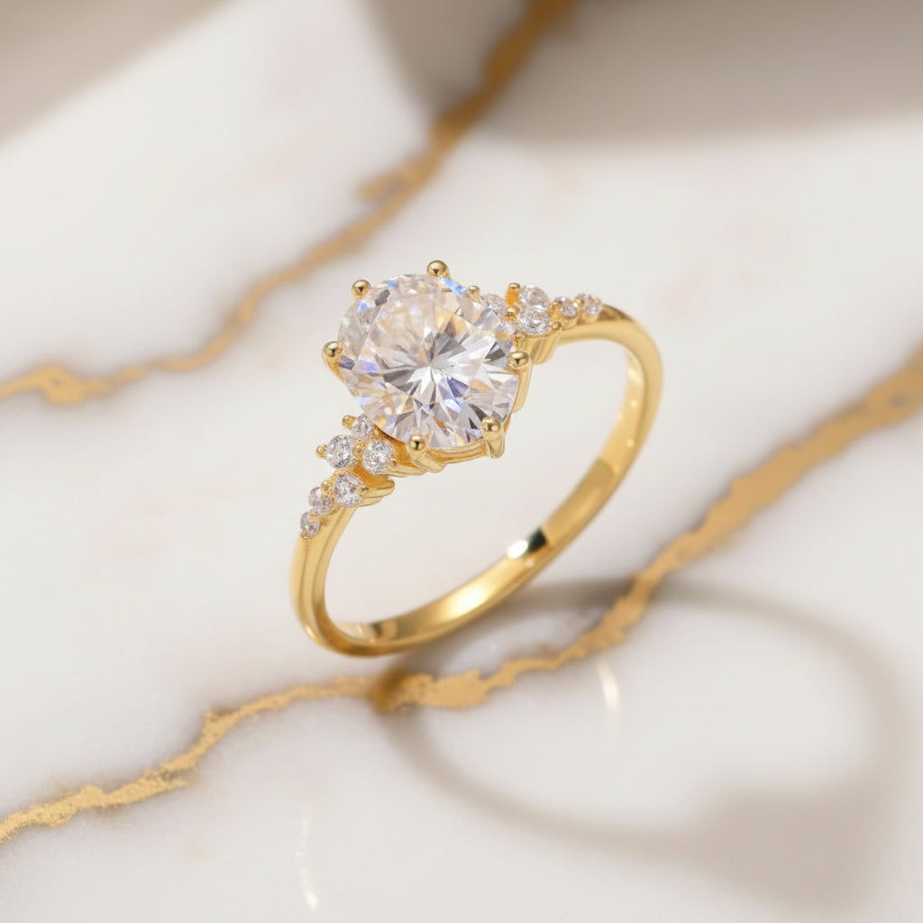 Moissanite Diamond Ring S925 Silver