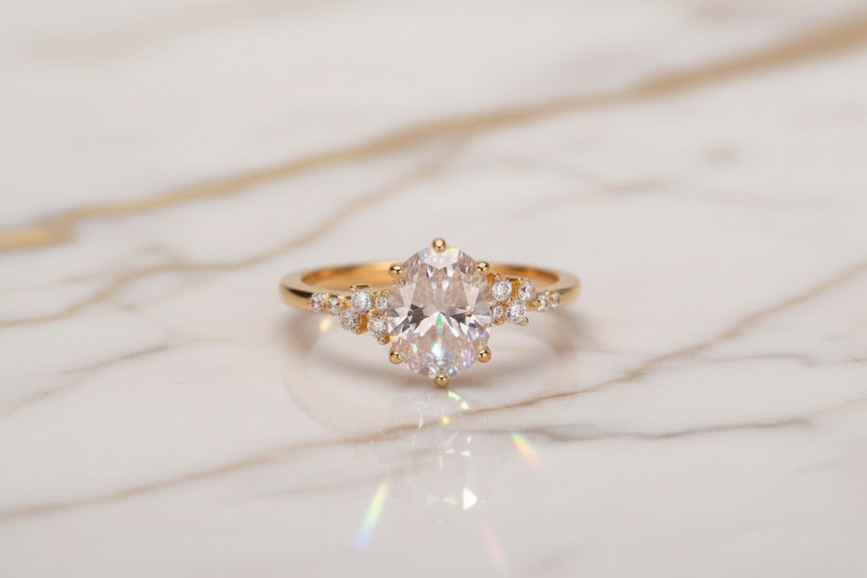 Moissanite Diamond Ring S925 Silver