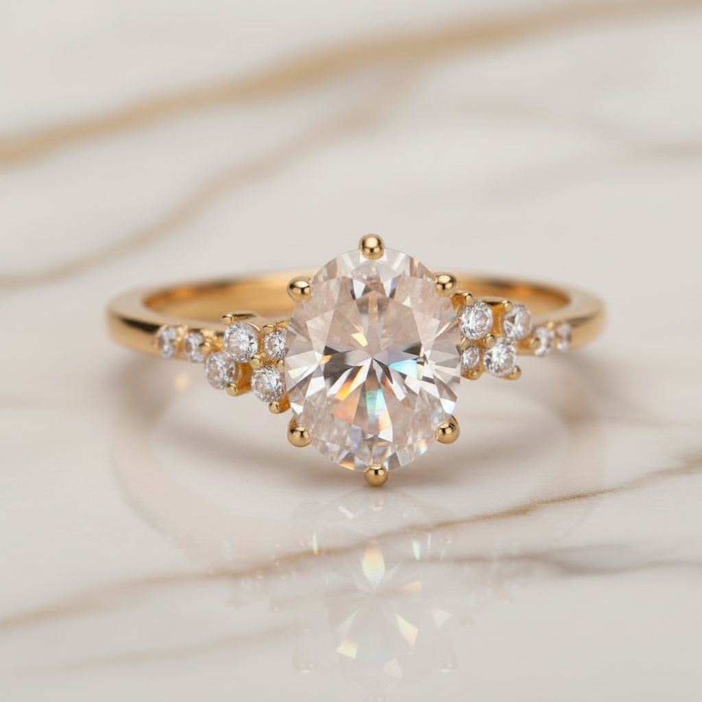 Moissanite Diamond Ring S925 Silver